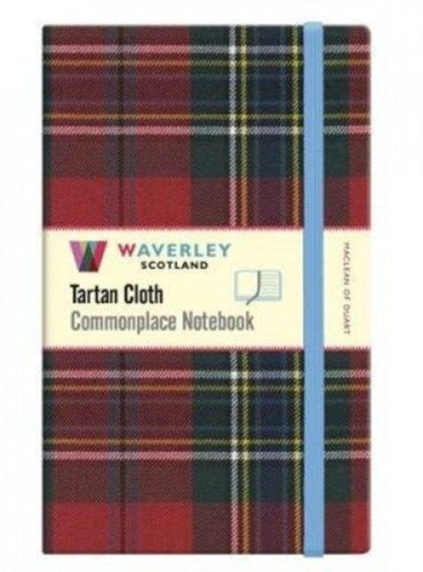 Maclean of Duart:: Large Waverley Genuine Tartan Cloth Commonplace Notebook (21cm x 13cm)