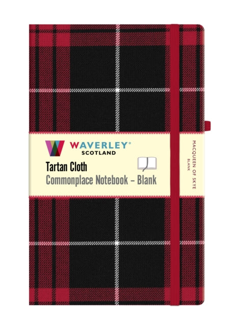 MacQueen of Skye Tartan Blank Notebook Large 21cm x 13cm