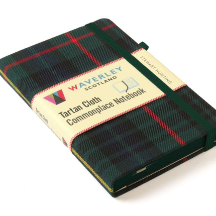 Waverley M Stewart Hunting Tartan Cloth Pocket Commonplace Notebook