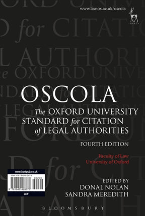 OSCOLA: The Oxford University Standard for