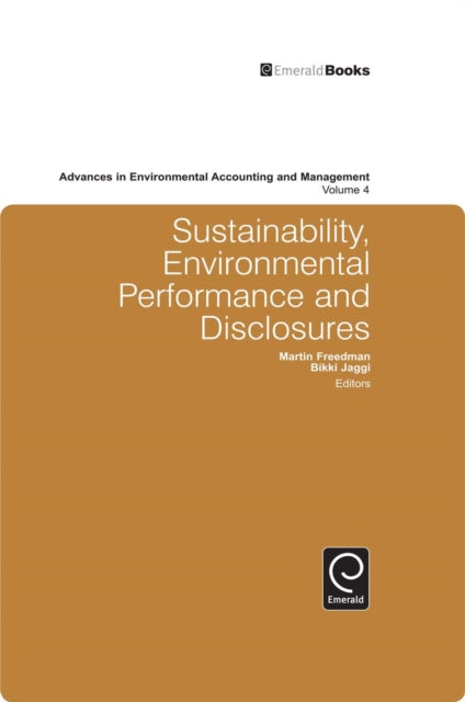 Sustainability, Environmental Performance and Disclosures