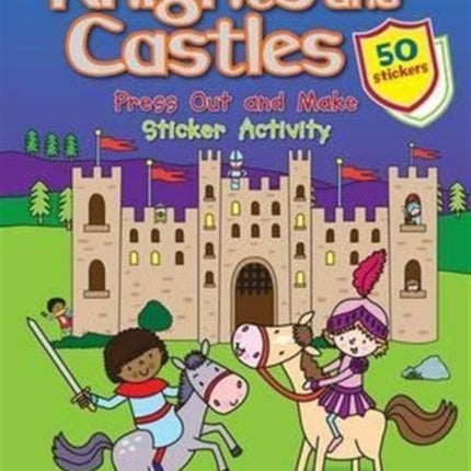 Knights and Castles Press Out and Make Sticker Activity