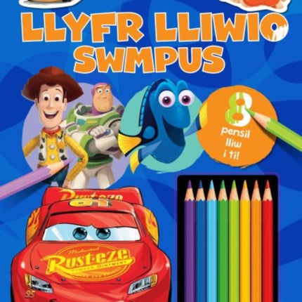 Disney Pixar: Llyfr Lliwio Swmpus