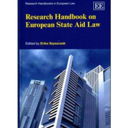 Research Handbook on European State Aid Law