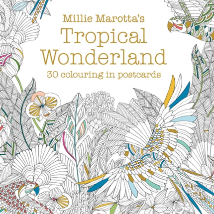 Millie Marotta's Tropical Wonderland Postcard Book: 30 beautiful cards for colouring in