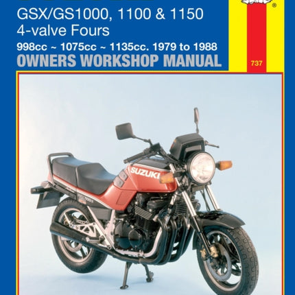 Suzuki GS/GSX1000, 1100 & 1150 4-valve Fours (79 - 88) Haynes Repair Manual