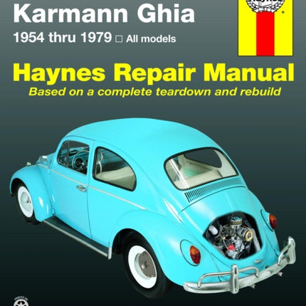 Volkswagen VW Beetle & Karmann Ghia (1954-1979) Haynes Repair Manual (USA)