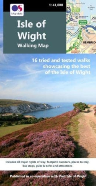 Isle of Wight Walking Map: 16 tried & tested