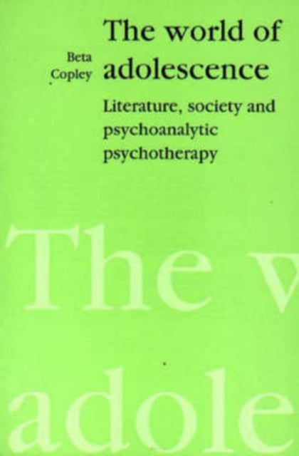 The World of Adolescence: Literature, Society and Psychoanalytic Psychotherapy