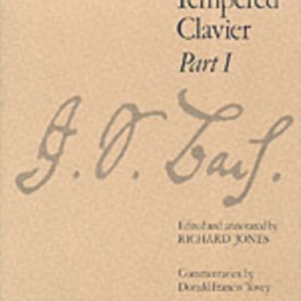 The Well-Tempered Clavier, Part I: [paper cover]