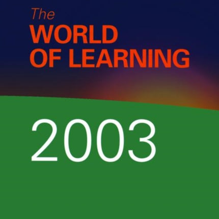 The World of Learning 2003