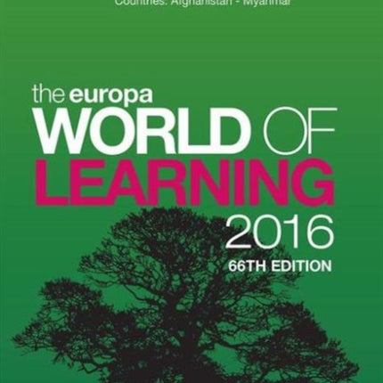 The Europa World of Learning 2016