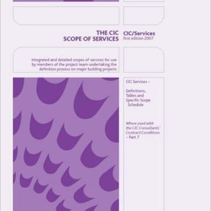 The CIC Scope of Services Handbook