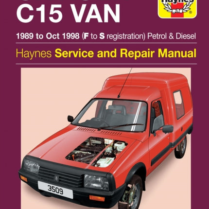 Citroen C15 Van Petrol & Diesel (89 - Oct 98) Haynes Repair Manual