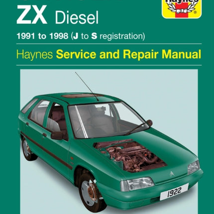 Citroen ZX Diesel (91 - 98) Haynes Repair Manual