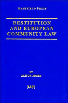 Restitution and European Community Law