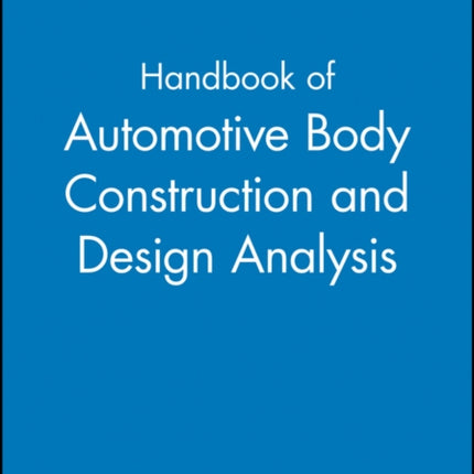 Handbook of Automotive Body Construction and