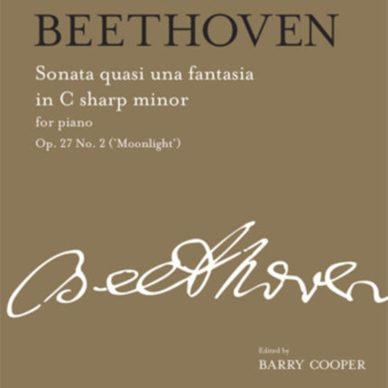 Sonata quasi una fantasia in C sharp minor, Op. 27 No. 2 ('Moonlight'): from Vol. II