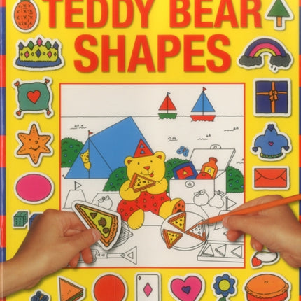 Sticker and Color-in Playbook: Teddy Bear Shapes: With Over 50 Reusable Stickers