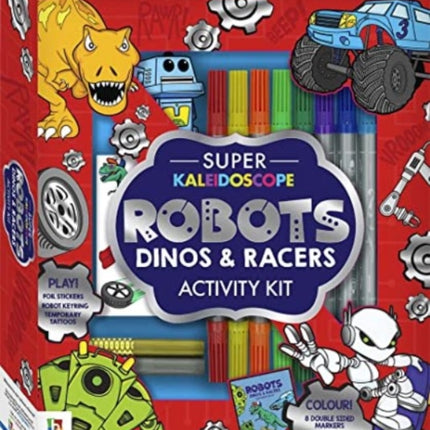 Super Kaleidoscope Activity Kit Robots Dinos and Racers