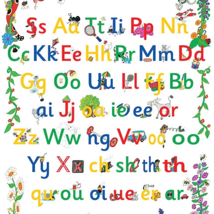 Jolly Phonics Letter Sound Poster: in Precursive Letters (British English edition)