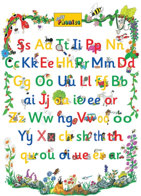 Jolly Phonics Letter Sound Poster: in Precursive Letters (British English edition)