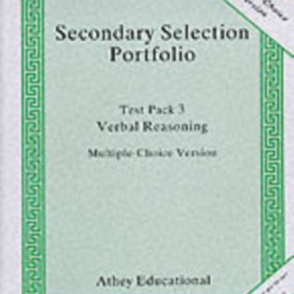 Secondary Selection Portfolio: Test Pack 3: