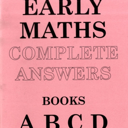 Maths for Practice and Revision: Early Maths