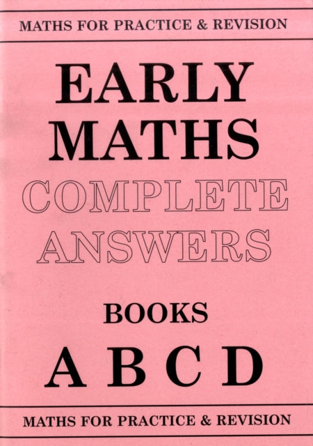 Maths for Practice and Revision: Early Maths