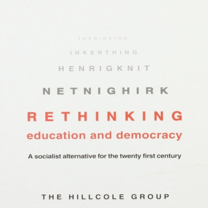 Rethinking Education And Democracy