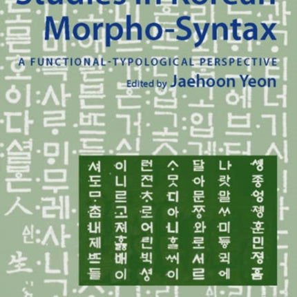 Studies in Korean Morpho-Syntax: A Functional-Typological Perspective