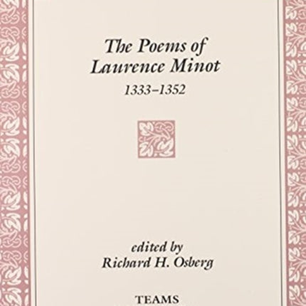 The Poems of Laurence Minot, 1333-1352