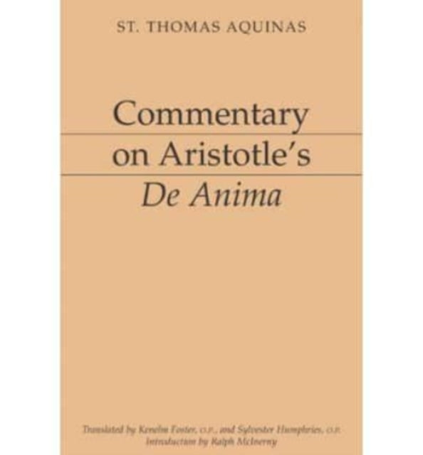 Commentary on Aristotle`s De Anima