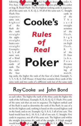 Cooke's Rules Of Real Poker