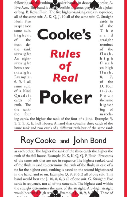 Cooke's Rules Of Real Poker