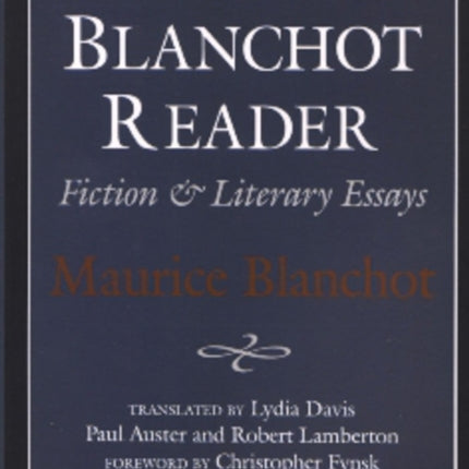 STATION HILL BLANCHOT READER