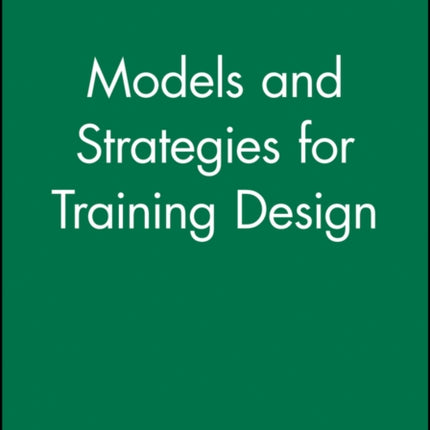 Models and Strategies for Training Design