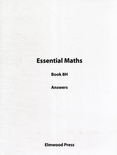 Essential Maths 8H Answers