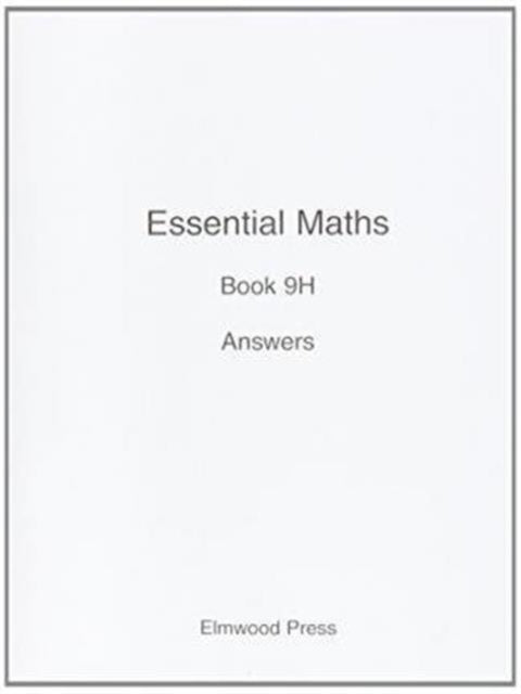 Essential Maths 9H Answers