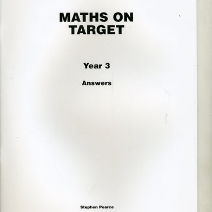 Maths on Target Year 3 Answers