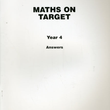 Maths on Target Year 4 Answers