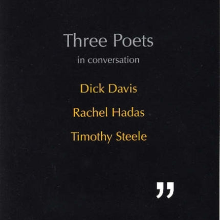 Three Poets in Conversation