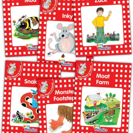 Jolly Phonics Readers, Inky & Friends, Level 1: in Precursive Letters (British English edition)