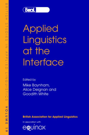 Applied Linguistics at the Interface