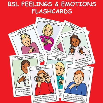 Let's Sign BSL Feelings & Emotions Flashcards