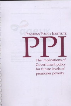 The Implications of Government Policy for Future Levels of Pensioner Poverty