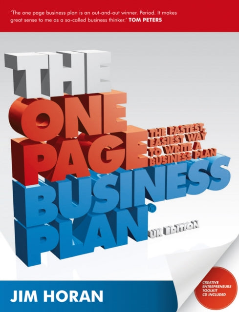 The One Page Business Plan: The Fastest, Easiest Way to Write a Business Plan