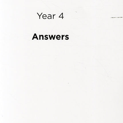 Target Your Maths Year 4 Answer Book