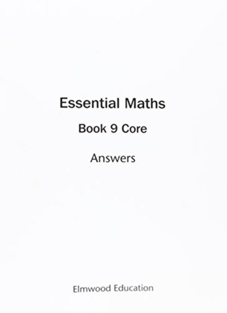 Essential Maths 9 Core Answers