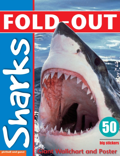 Fold-Out Poster Sticker Book: Sharks